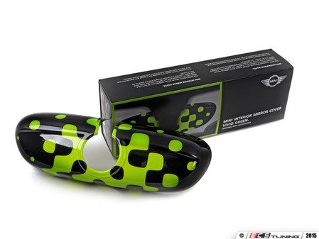 ES#2715055 - 51162353313 - Vivid Green Cover Rearview Mirror - Attaches to the back of the center mirror : alarm system - Genuine MINI - MINI