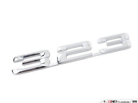 ES#79405 - 51148170184 - Trunk Emblem - "323" - Replace your chipped or missing emblem - Genuine BMW - BMW