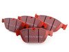 ES#2992564 - dp32087cKT - Front & Rear RedStuff Performance Brake Pad Kit - High performance street pad featuring Kevlar technology, includes front and rear pads - EBC - Audi