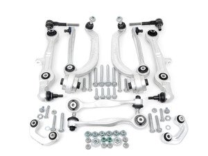 ES#2872496 - 8E0407151RS3 - Complete Front Control Arm Kit - Includes all front control arms, end links, tie rod ends and hardware - Febi - Audi