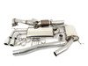 ES#2953959 - ssxvw226KT - Turbo-Back Exhaust System - Resonated - 3" Down pipe with Hi-Flow Sports cat and 2.75" stainless steel cat-back with smaller rear silencer & twin 80mm polished tips - Milltek Sport - Audi