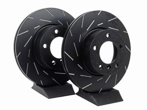 ES#522690 - USR1359 - Ultimax Slotted Sport Front Rotor Kit - Pair (300X24) - Reduce the fade, improve your braking - EBC - BMW
