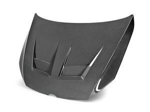 ES#3010186 - HD12VWG7DV - Seibon carbon fiber hood - DV-Style - With Emblem Notch - Add style and remove weight from the front end of your MK7! - Seibon - Volkswagen