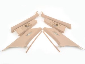 ES#2975885 - 51168238963KT - A-B-C Pillar Cover Kit - Beige  - Includes left and right A, B, and C pillars - Genuine BMW - BMW