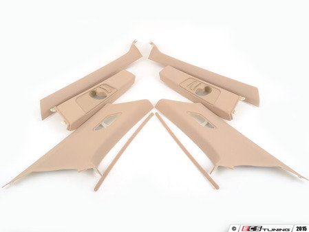 ES#2975885 - 51168238963KT - A-B-C Pillar Cover Kit - Beige  - Includes left and right A, B, and C pillars - Genuine BMW - BMW