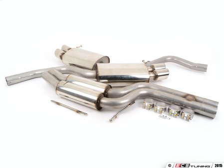 ES#2827314 - SSXAU133 - Cat-Back Exhaust System - Resonated - (NO LONGER AVAILABLE) - 2.36" stainless steel with quad Jet 80mm polished tips - Milltek Sport - 