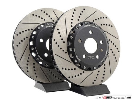 ES#4820768 - MQBTRKBSKT - Front Track Service Kit (340x30) - Reduce Unsprung Weight By 5.15 Pounds Per Rotor - Assembled By ECS - Audi Volkswagen