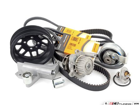 ES#6439 - AWMTBKV2BLK - Ultimate Timing Belt Kit - With Lightweight Crank Pulley - (NO LONGER AVAILABLE) - Featuring ECS Tuning's Lightweight Crank Pulley - Assembled By ECS - 