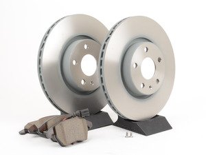 ES#2970560 - JZW698302BH - Economy Front Brake Service Kit - (312x25) - (NO LONGER AVAILABLE) - Factory replacement kit includes rotors, pads, and set screws - Genuine Volkswagen Audi - 