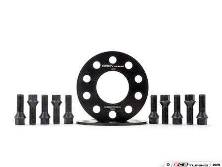 ES#3006221 - 002411ecsKT21 - ECS 5mm Wheel Spacer Kit & ECS Conical Seat Bolt Kit - Aluminum wheel spacers & steel wheel bolt kit made specifically for your BMW & MINI 5x112 bolt pattern - ECS - BMW MINI