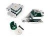 ES#3021999 - EBFISTG2MK55CYFA - BFI Stage 2 Mount Kit - Fully Assembled - Billet engine and transmission mounts with 85A durometer dogbone insert - Black Forest Industries - Volkswagen