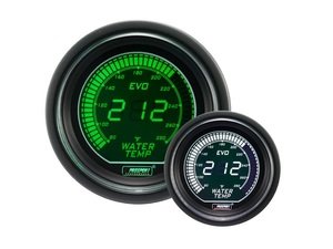 ES#3010023 - 216EVOWGWT.F - EVO Series Digital Water Temperature Gauge - 80-280F - Digital water temperature gauge with dimmable green or white backlighting - Prosport Performance - Audi BMW Volkswagen MINI