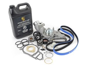 ES#2588594 - 94410515704KT41 - Ultimate Plus Timing Belt Kit With Water Pump - Features Gates Racing kevlar timing belt for added dependability - Assembled By ECS - Porsche