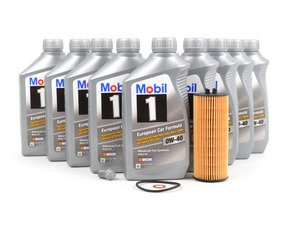 ES#2816721 - 2781800009KT1 - M157 Genuine Oil Service Kit (0w-40) - Includes Genuine filter and Genuine Mobil 1 229.5 Spec oil - Genuine Mercedes Benz - Mercedes Benz