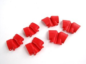 ES#261145 - 022906923 - Ignition Coil Cover Set - Red - Set Of 6 - Replace your damaged, or faded coil connector covers with this new complete set. - Genuine Volkswagen Audi - Audi Volkswagen