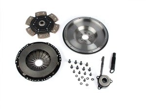 ES#3021855 - BFI20T240ST4 - BFI Stage 4 Clutch Kit - Forged Steel Flywheel (18.85lbs) - (NO LONGER AVAILABLE) - Includes a lightweight 4140 forged steel flywheel, performance pressure plate and sprung 6-puck ceramic clutch disk. Rated for 500wtq. - Black Forest Industries - 