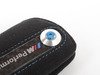ES#2971219 - 82292355519 - M Performance Key Fob Case - Black alcantara case with carbon fiber inlay with M Performance - Genuine BMW M Performance - BMW