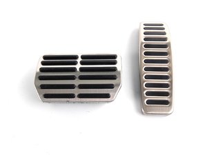 ES#1884386 - 7l0798001 - Brushed Stainless Pedal Set - Two piece brushed stainless steel pedal set to personalize your interior - Genuine Volkswagen Audi - Volkswagen