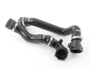 ES#3021032 - MMHOSEE46NONMBK - Silicone Radiator Hose Kit - Black - Includes pre-attached OE quick-disconnect fittings and new O-rings - Mishimoto - BMW