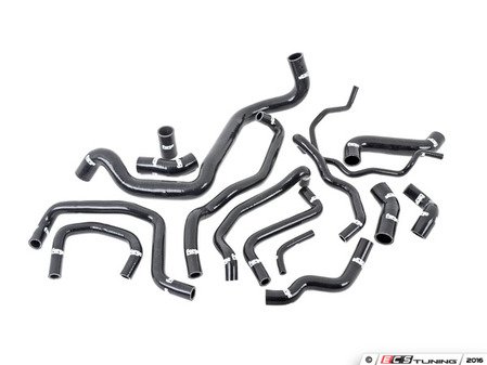 ES#2602037 - fmkctt225BLK - Forge Silicone Coolant Hose Kit - Black - Replace your stock rubber hoses with a 13 piece silicone hose kit - Forge - Audi