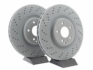 ES#2713226 - 2034210912KT - Front Brake Rotors - Pair - Does not include new brake rotor securing screws - Genuine Mercedes Benz - Mercedes Benz