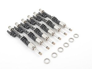 ES#2785473 - 13537568607KT - EU5 Fuel Injector Replacement Kit - Includes 6 injectors, seals, and decoupling rings - Genuine BMW - BMW