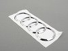 ES#3013867 - 4M08537422ZZ - Audi Trunk Emblem - Trunk mounted Audi rings, featuring self adhesive backing - Genuine Volkswagen Audi - Audi
