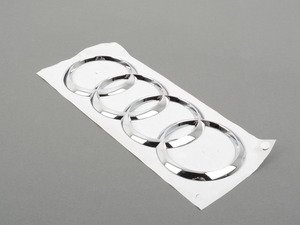 ES#3013867 - 4M08537422ZZ - Audi Trunk Emblem - Trunk mounted Audi rings, featuring self adhesive backing - Genuine Volkswagen Audi - Audi