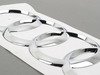 ES#3013867 - 4M08537422ZZ - Audi Trunk Emblem - Trunk mounted Audi rings, featuring self adhesive backing - Genuine Volkswagen Audi - Audi