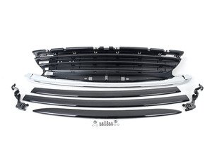 ES#2228726 - 63132209505 - Front Brackets And Grille - Black  - (NO LONGER AVAILABLE) - Used with the additional fog / rally light install kit - Genuine MINI - 