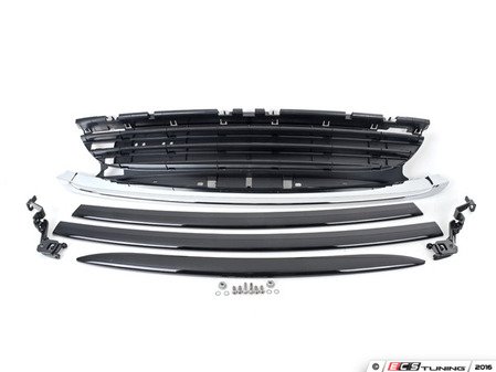 ES#2228726 - 63132209505 - Front Brackets And Grille - Black  - (NO LONGER AVAILABLE) - Used with the additional fog / rally light install kit - Genuine MINI - 