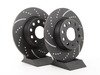 ES#2621586 - GD1772 - Rear GD Sport Rotors - Pair (272x10) - Upgrade to a slotted/dimpled rotor for improved braking- OE# 1K0615601AA - EBC - Audi Volkswagen