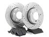 ES#2864048 - HK4725.136Z - Front Sector 27 Performance Rotor & Pad Kit - Featuring Hawk Sector 27 cross drilled and slotted rotors with Performance Ceramic brake pads - Hawk - 