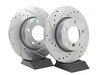 ES#2864048 - HK4725.136Z - Front Sector 27 Performance Rotor & Pad Kit - Featuring Hawk Sector 27 cross drilled and slotted rotors with Performance Ceramic brake pads - Hawk - 