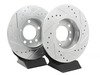 ES#2864048 - HK4725.136Z - Front Sector 27 Performance Rotor & Pad Kit - Featuring Hawk Sector 27 cross drilled and slotted rotors with Performance Ceramic brake pads - Hawk - 
