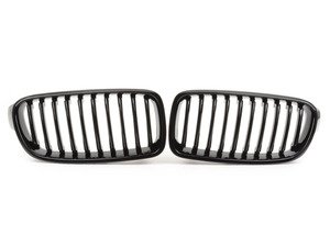 ES#2707739 - BM01-F3012-BK - Blackout Grille Set - Gloss Black - (NO LONGER AVAILABLE) - Add style and individuality to your 3 Series in minutes! - ECS - 