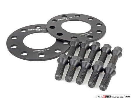 ES#2550350 - ECS#261KTWB1 - BMW 5mm Front Wheel Spacers & ECS Conical Seat Bolt Kit - Aluminum wheel spacers & bolt kit made specifically for your BMW - ECS - BMW