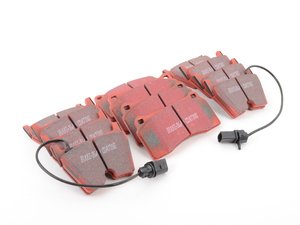 ES#2992571 - dp31513cKT2 - Front & Rear RedStuff Performance Brake Pad Kit - High performance street pad featuring Kevlar technology, includes front and rear pads - EBC - Audi