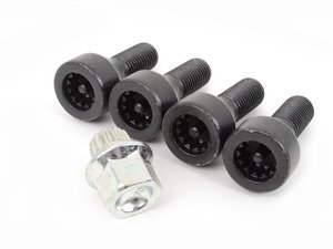 ES#65870 - 36136786419 - Wheel Lock Kit With Key - Set Of Four - Protect your wheels from theft - Genuine BMW - BMW