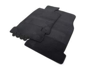 ES#2702287 - 51477324829 - JCW MINI Floor Mat Carpet Set (Front & Rear) - Priced As Set - (NO LONGER AVAILABLE) - Replace or upgrade to factory MINI carpets : black velour with red piping - Genuine MINI - 