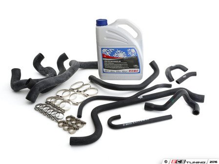 ES#2863462 - 13541289976KT - Ultimate Hose Kit - Includes all coolant & heater hoses with new hose clamps - plus coolant! - Assembled By ECS - BMW