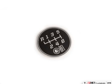 ES#3022046 - IBFI1006 - 6-Speed Gate Pattern Coin for Heavy Weight Shift Knobs - 6 speed logo coin for your BFI weighted shift knob! - Black Forest Industries - Audi Volkswagen