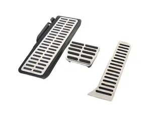 Brushed Stainless Pedal Set w/ Dead Pedal - Automatic/DSG