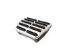 ES#3028606 - 017100BRP01A01 - Brushed Stainless Pedal Set w/ Dead Pedal - Automatic/DSG - Three piece brushed stainless steel pedal set to personalize your interior, includes matching dead pedal - ECS - Volkswagen