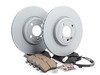 ES#2598706 - 34116858652KT18 - Front Brake Service Kit - Featuring Zimmerman rotors and ECS DD23 Daily Driver ceramic pads - Assembled By ECS - MINI