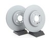 ES#2598706 - 34116858652KT18 - Front Brake Service Kit - Featuring Zimmerman rotors and ECS DD23 Daily Driver ceramic pads - Assembled By ECS - MINI