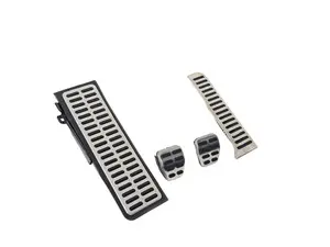 Brushed Stainless Pedal Set With Dead Pedal - Manual