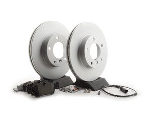 ES#2763870 - 34351164371KT4 - Front Brake Service Kit - Featuring Meyle coated rotors and ECS DD23 Daily Driver ceramic pads - Assembled By ECS - BMW