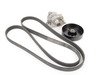 ES#2765887 - 0139974629KT1 - Accessory Belt Kit  - Includes Accessory Belt, Tensioner, And Pulley - Assembled By ECS - Mercedes Benz