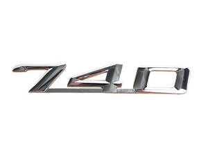 ES#79393 - 51148139836 - "740" Emblem - Adhesive backing pre-applied - Genuine BMW - BMW